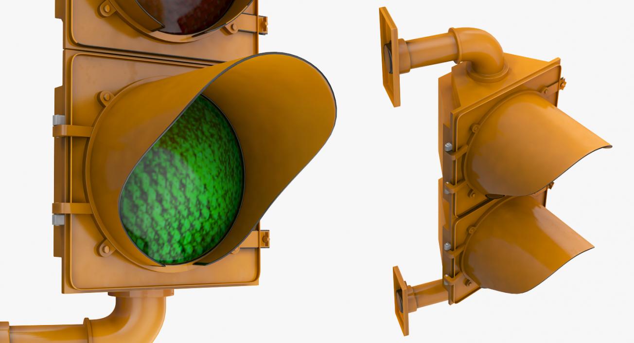 3D model Two Section Traffic Light