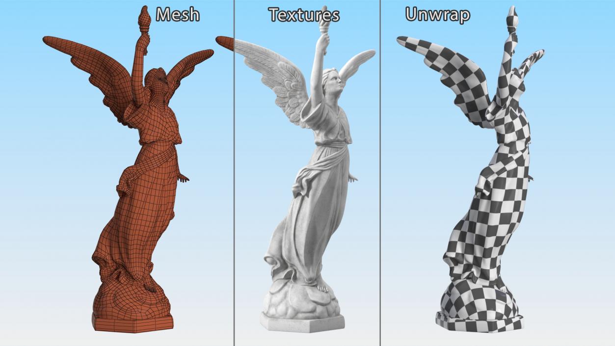 3D Statues Collection model