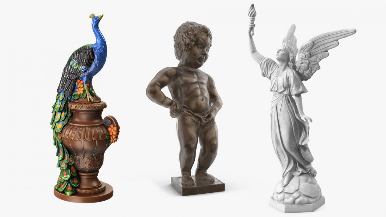 3D Statues Collection model