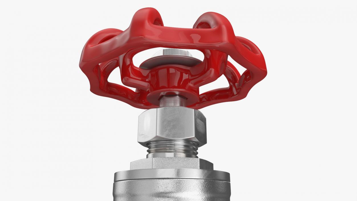 Nickel Gate Valve 3D