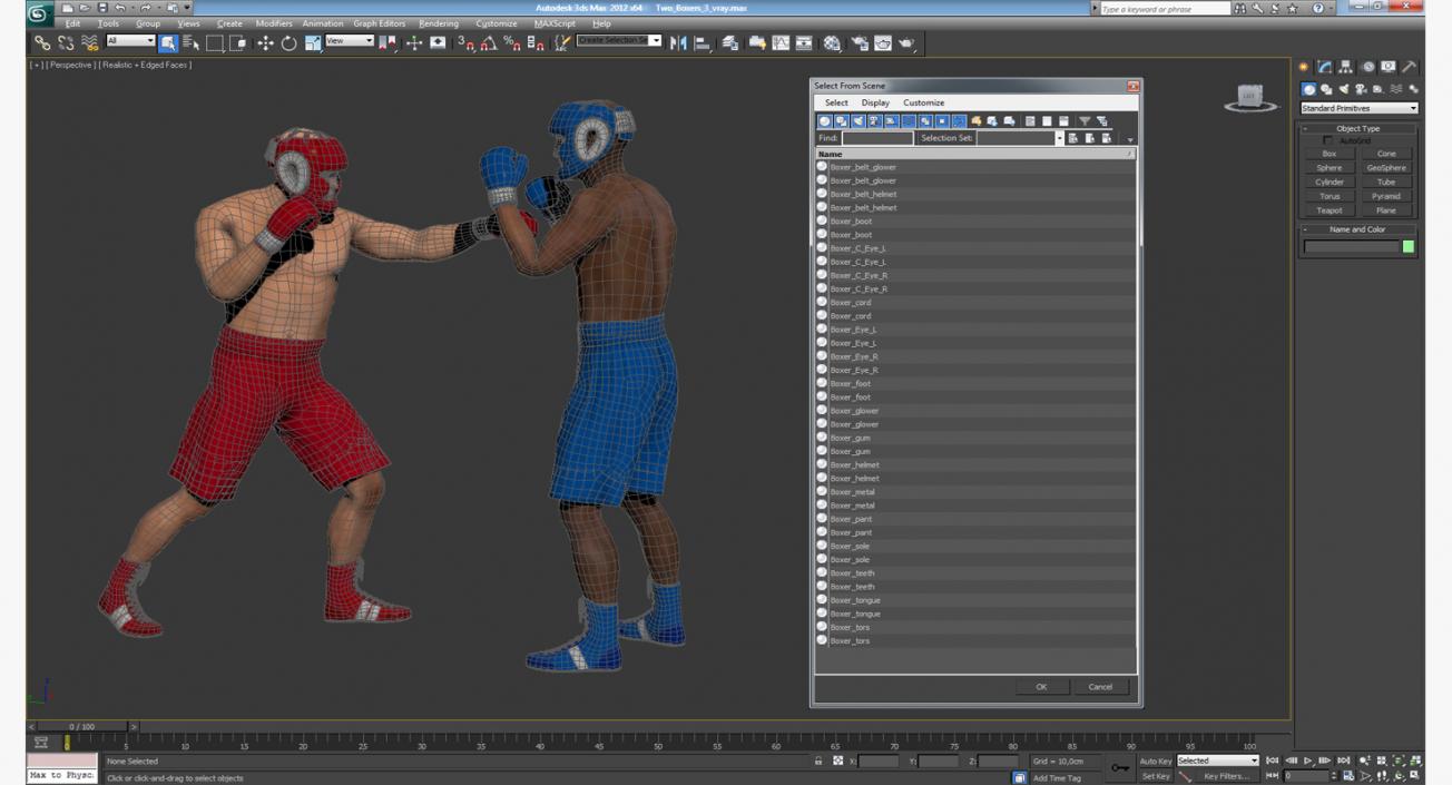 3D model Boxers Fighting