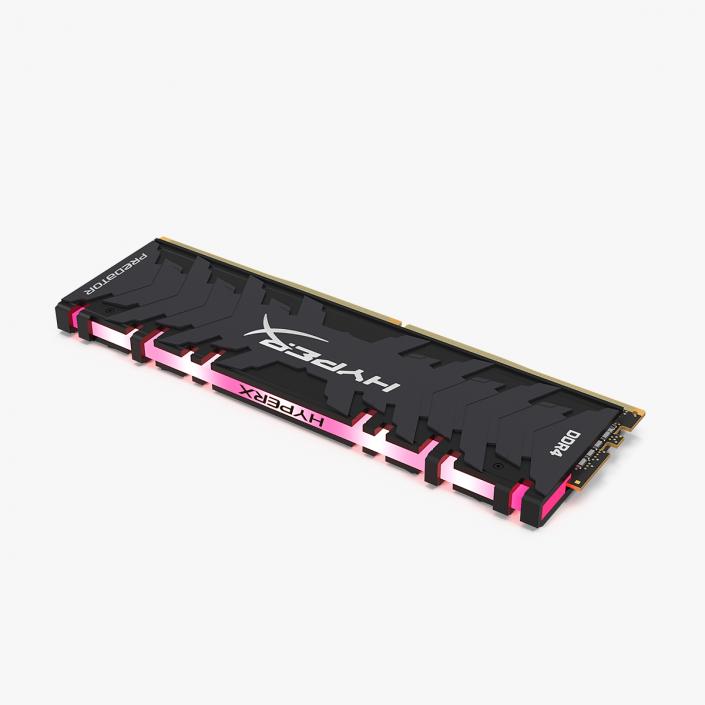 3D DDR4 Red Kingston HyperX Predator model