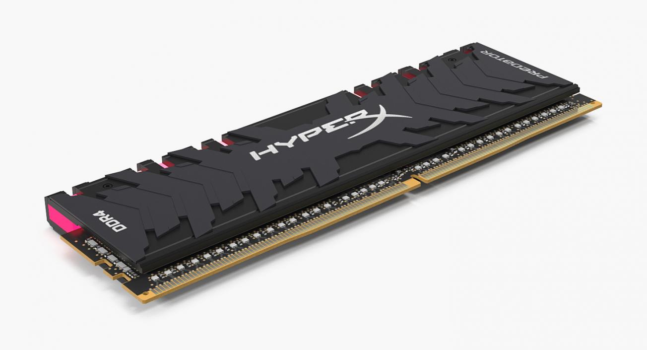 3D DDR4 Red Kingston HyperX Predator model