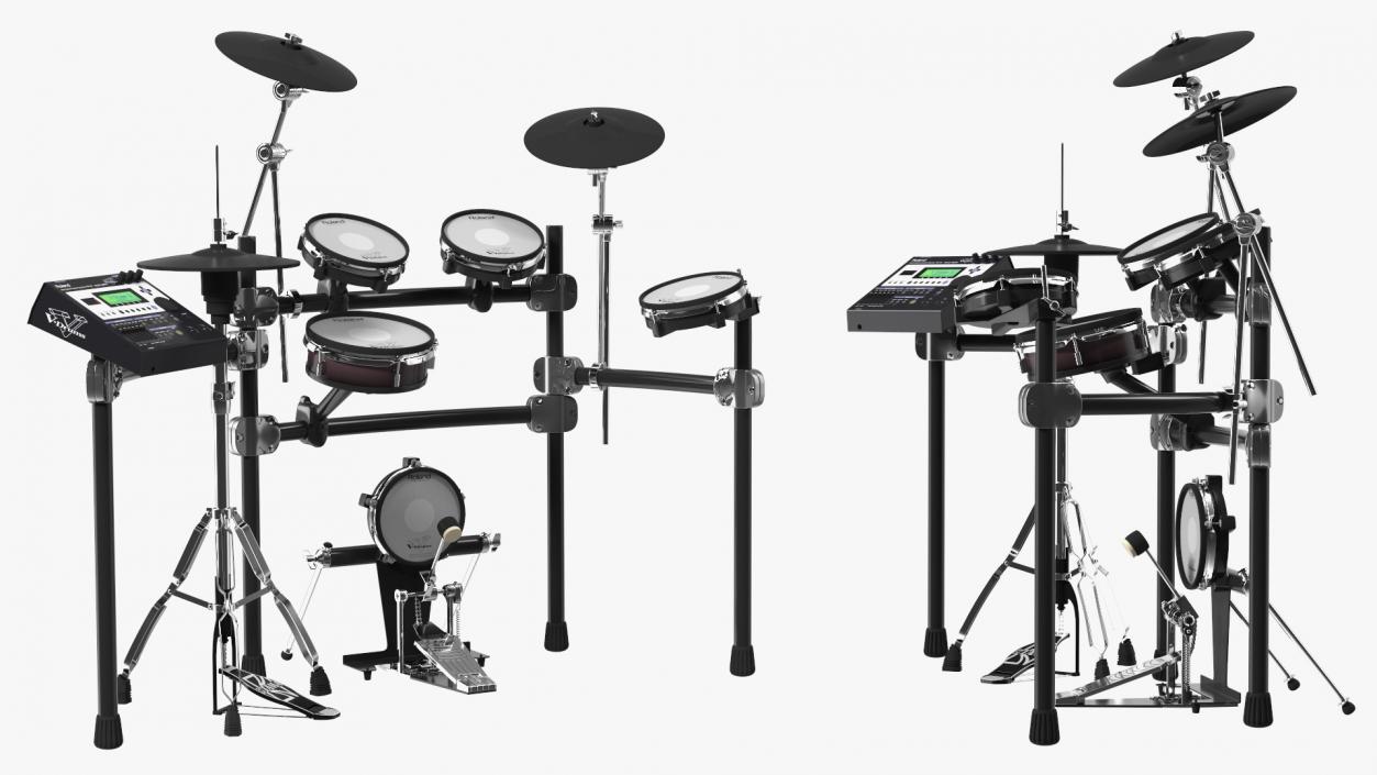 3D Electronic Drum Kit Roland with Module model