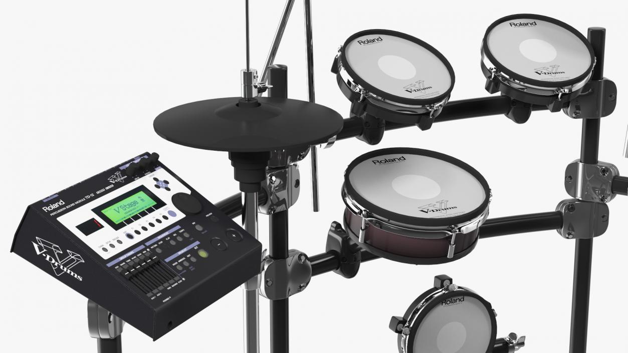 3D Electronic Drum Kit Roland with Module model