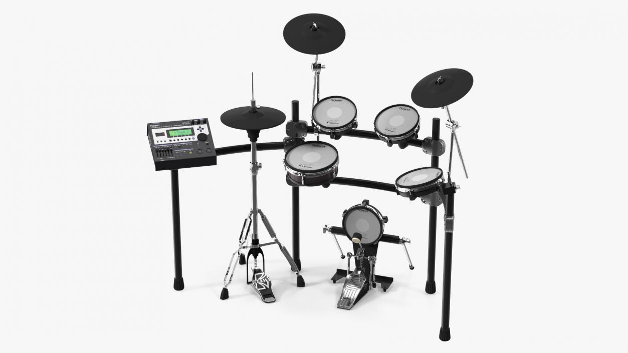 3D Electronic Drum Kit Roland with Module model