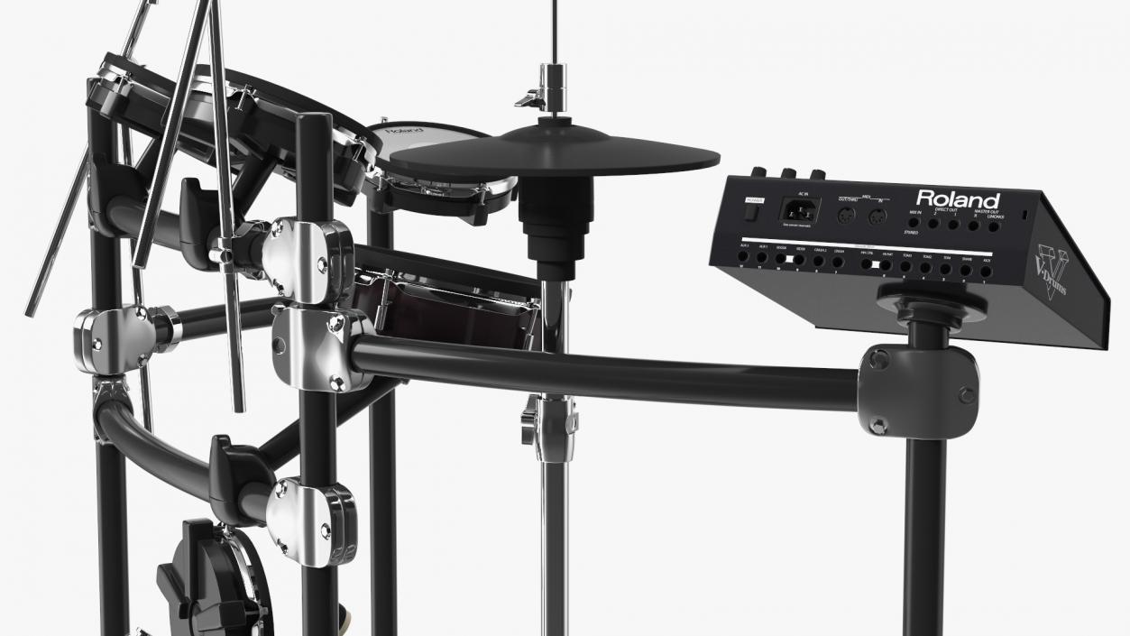 3D Electronic Drum Kit Roland with Module model