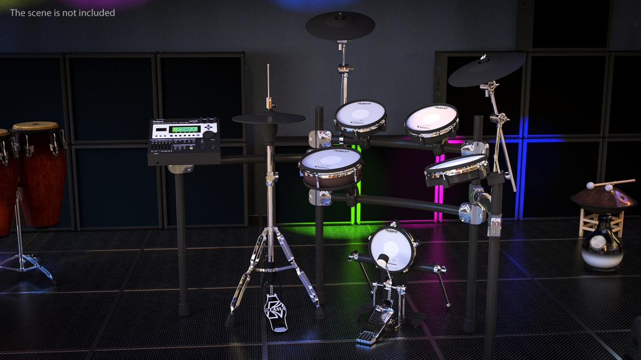 3D Electronic Drum Kit Roland with Module model