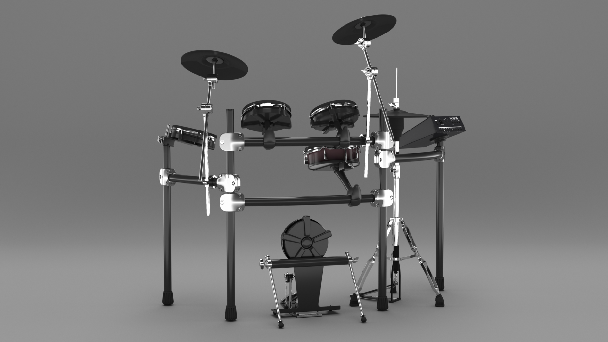 3D Electronic Drum Kit Roland with Module model