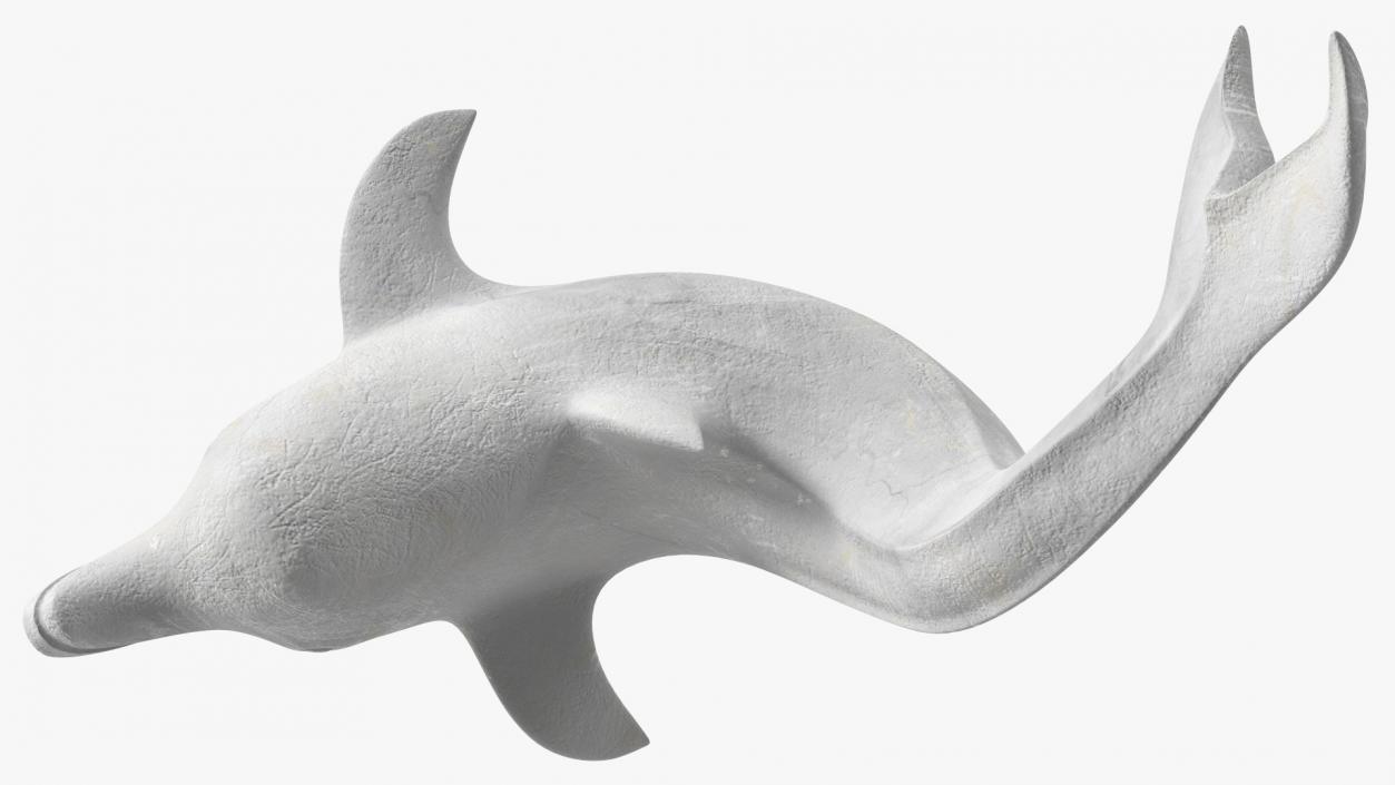 Marble Dolphin Sculpture 3D model