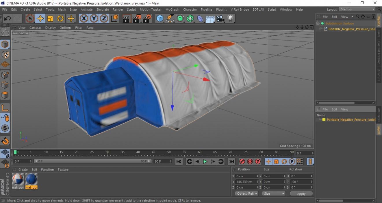 3D Portable Negative Pressure Isolation Ward