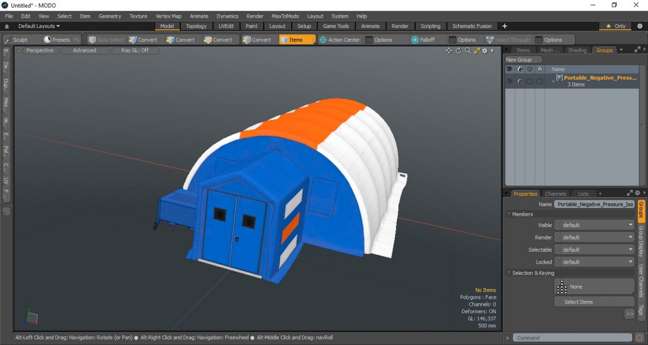 3D Portable Negative Pressure Isolation Ward