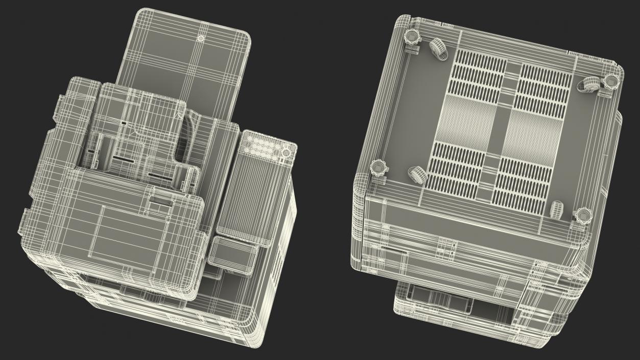 3D Multifunction Copier with Business Man model