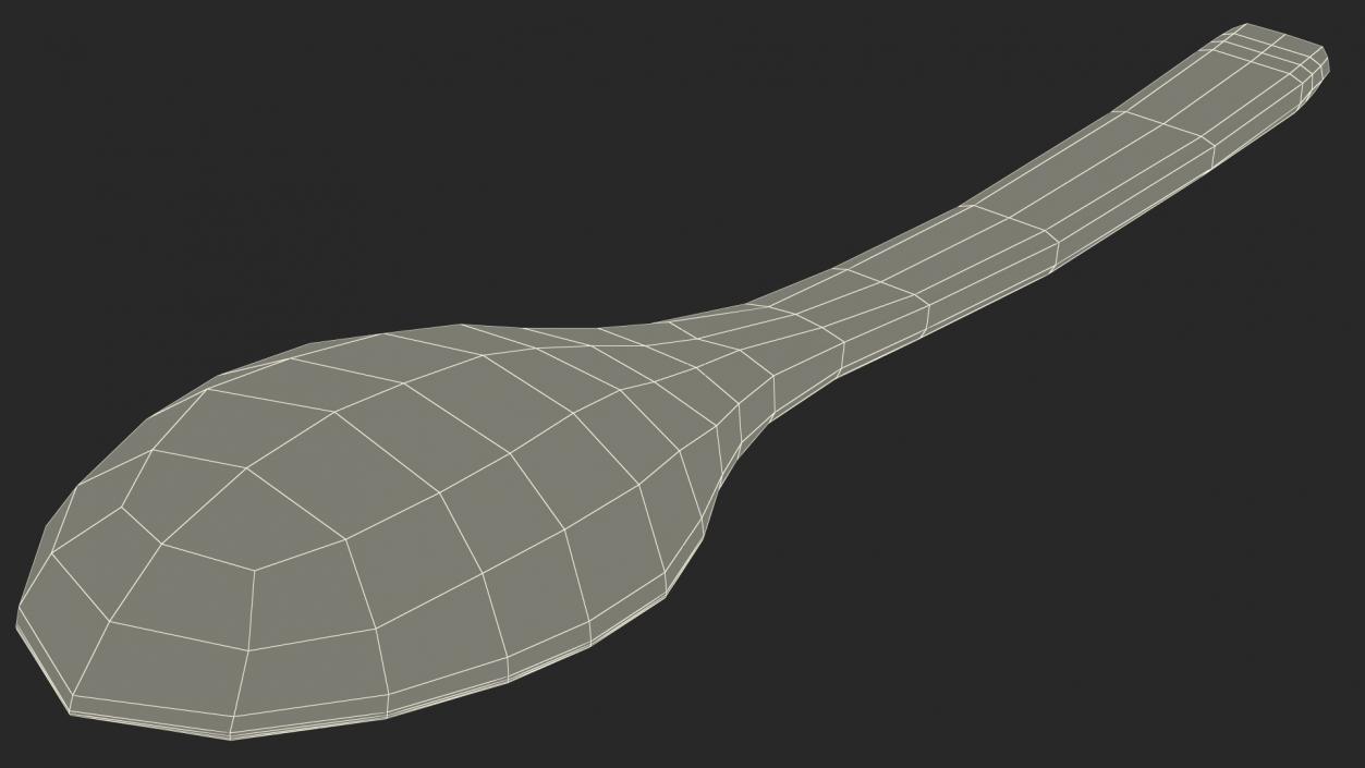 Dark Red Kidney Beans in a Spoon 3D