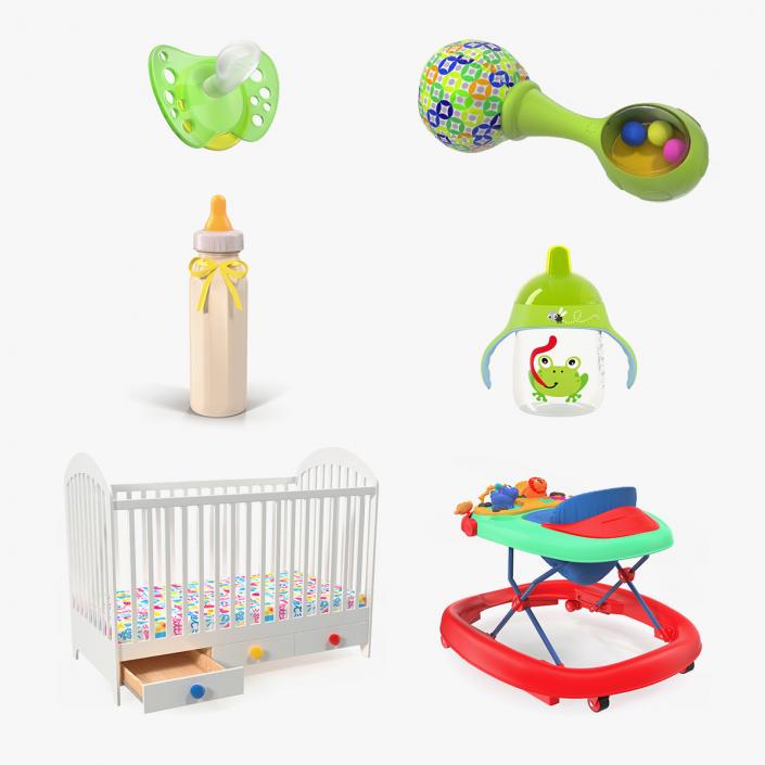 3D Childcare Products Collection 3