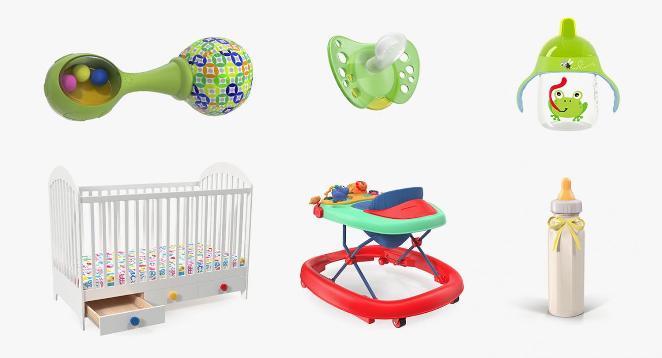 3D Childcare Products Collection 3