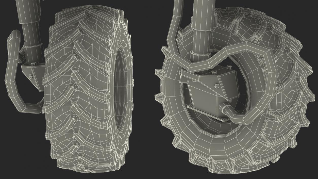 3D BRAUD 9090X Harvester Engine Part model