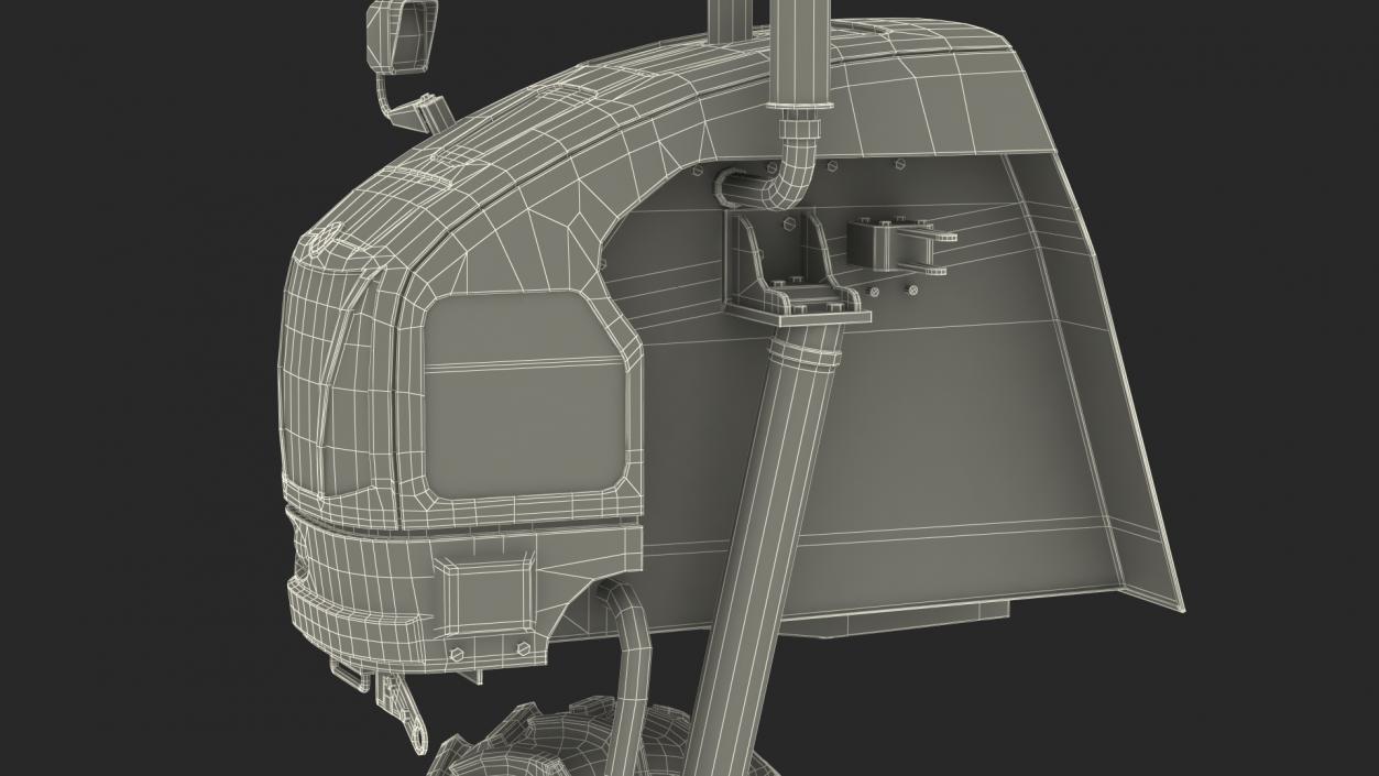 3D BRAUD 9090X Harvester Engine Part model