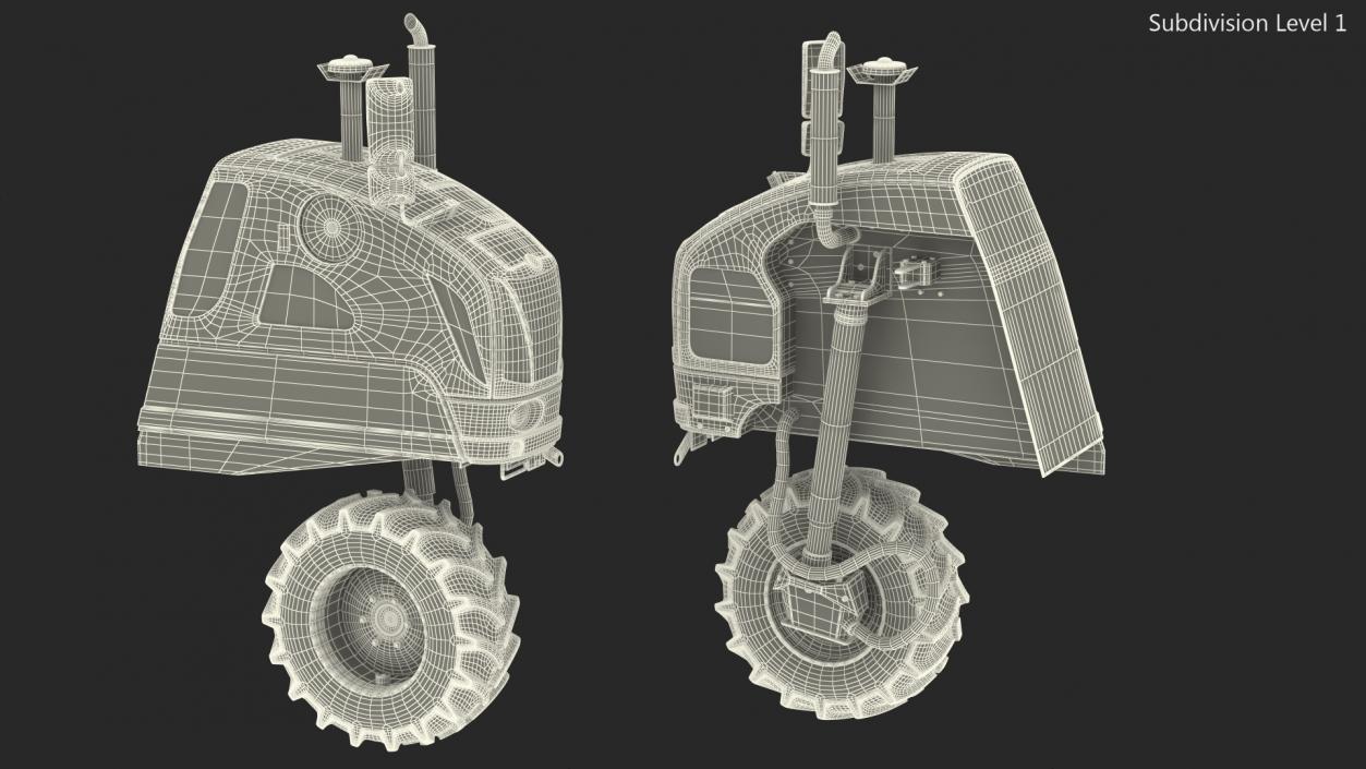 3D BRAUD 9090X Harvester Engine Part model