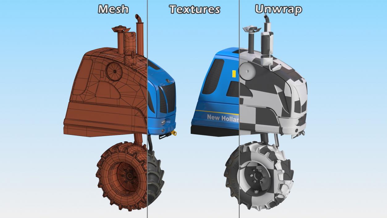 3D BRAUD 9090X Harvester Engine Part model