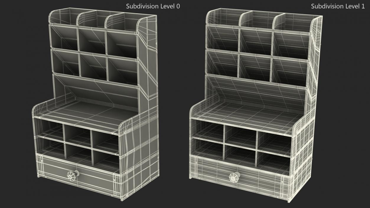 3D Desk Pen Organizer model