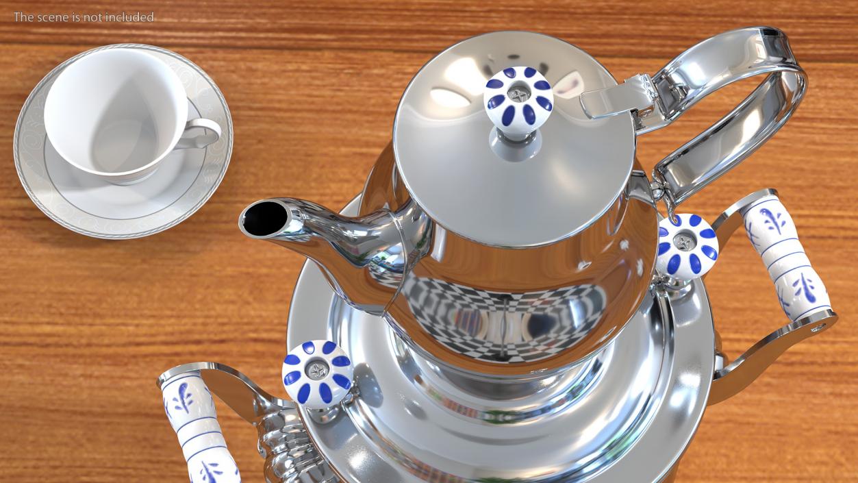 3D Modern Russian Samovar Set