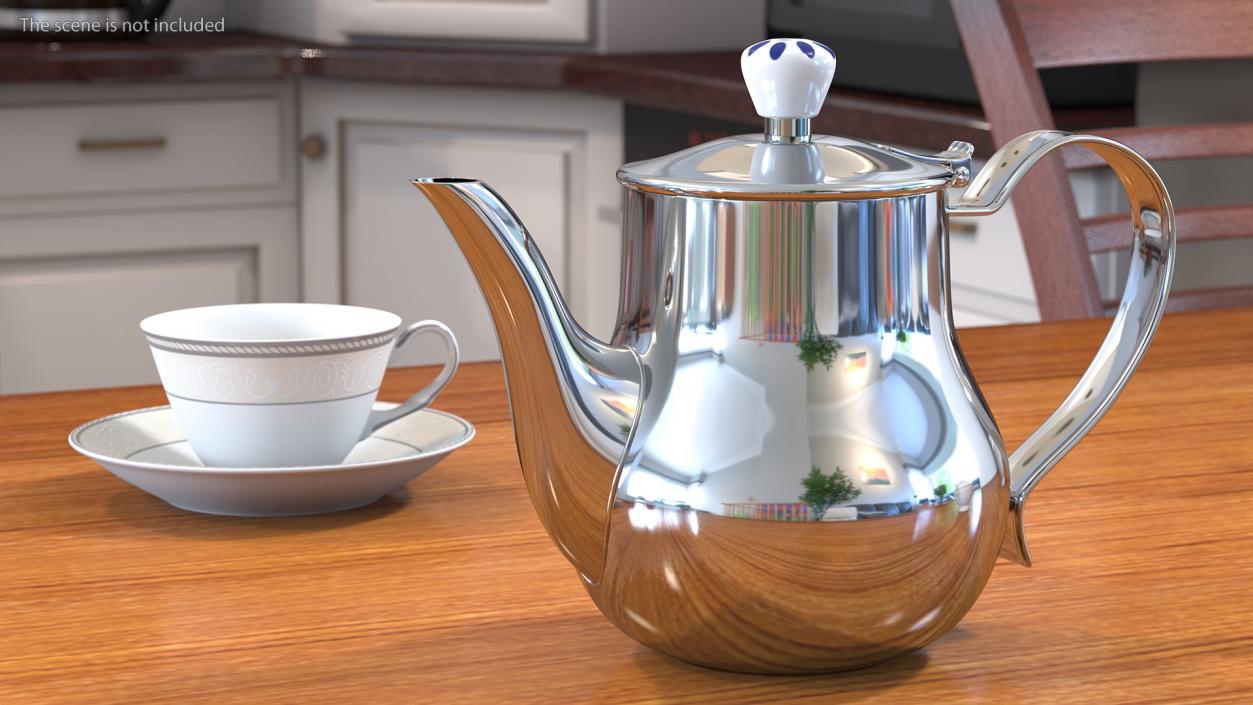 3D Modern Russian Samovar Set