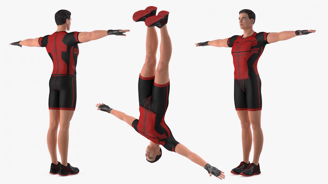 3D Exercise Trainer Rigged model