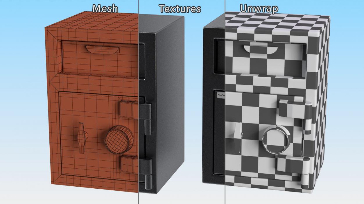 3D Drop Safe American Security ESL10 model