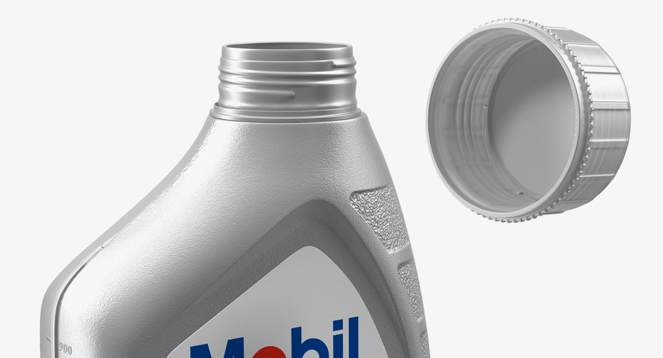 3D Motor Oil Mobil 1L model