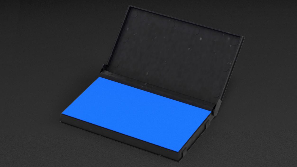 3D Stamp Ink Pad Blue model