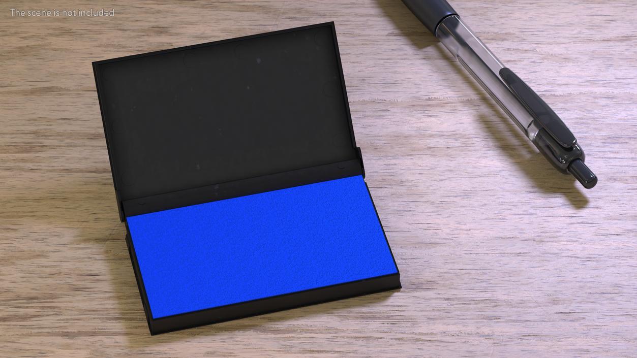 3D Stamp Ink Pad Blue model