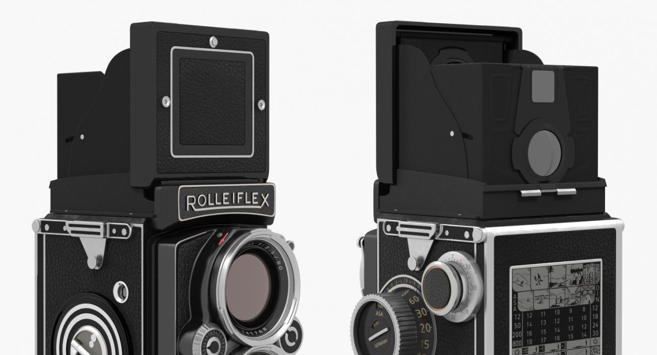 3D Rolleiflex TLR Film Camera