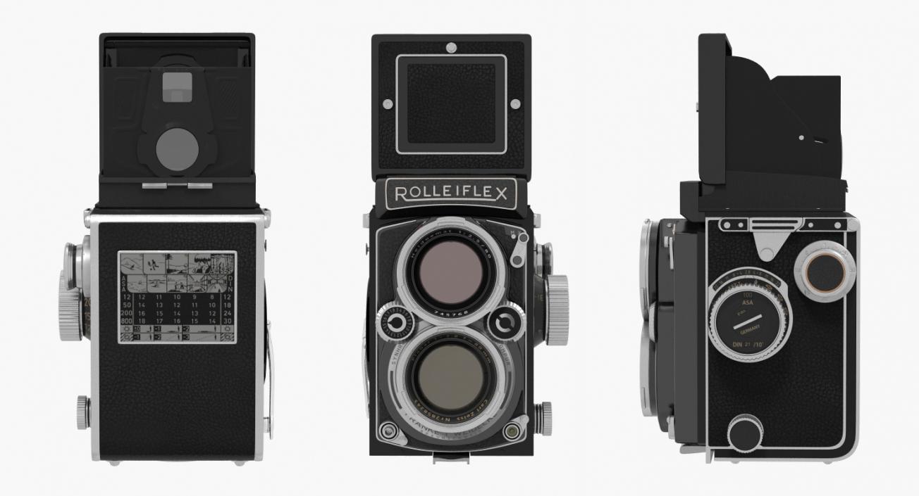 3D Rolleiflex TLR Film Camera