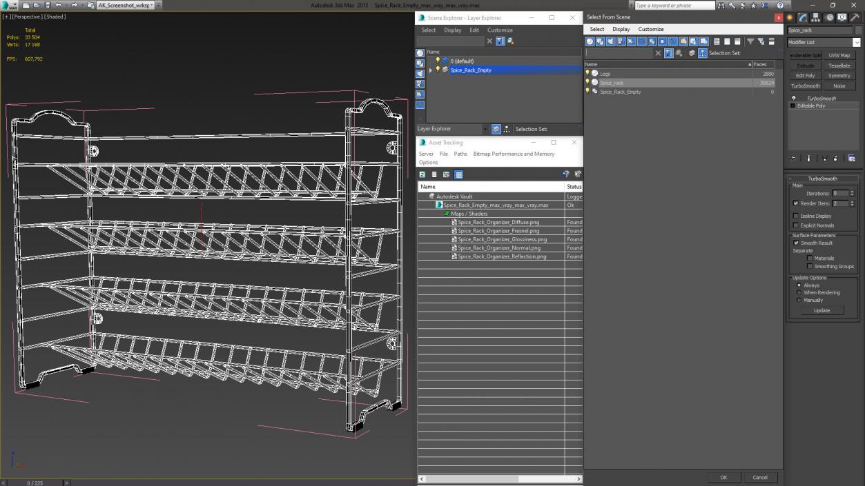 3D Spice Rack Empty