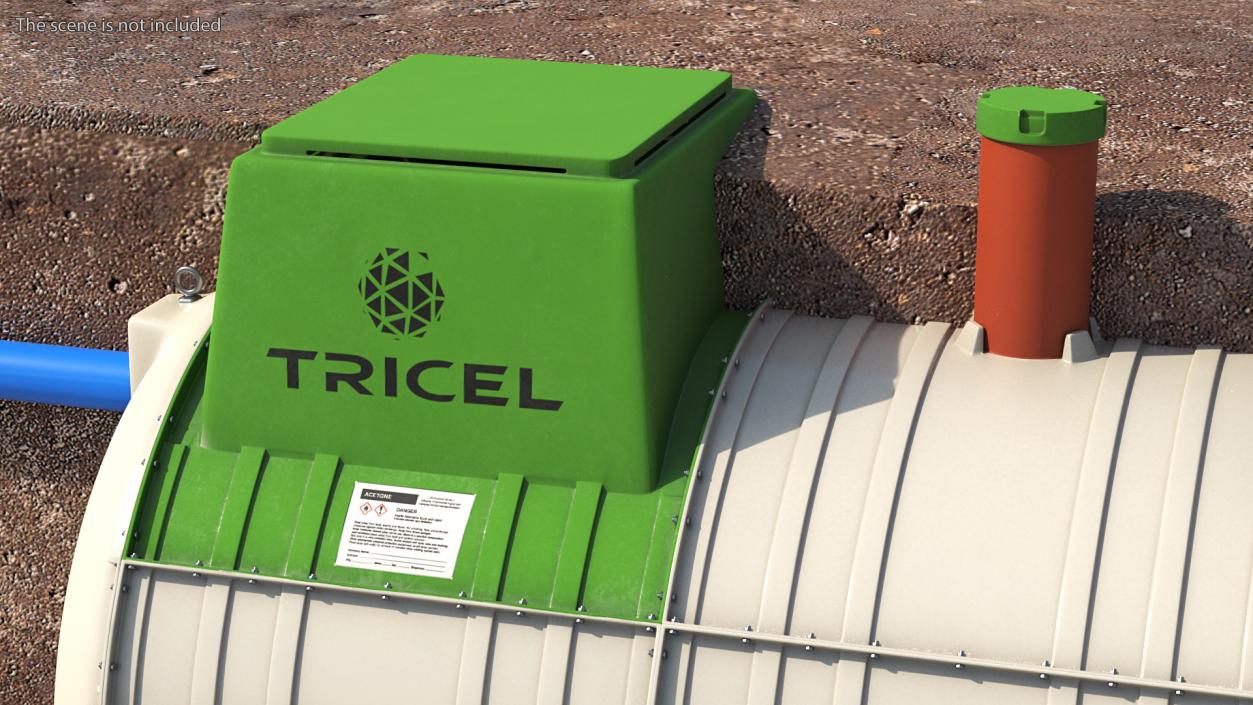 3D Tricel Novo Wastewater Treatment Plant model