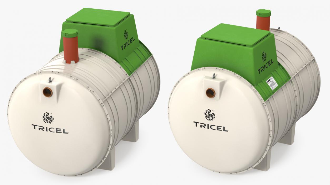 3D Tricel Novo Wastewater Treatment Plant model