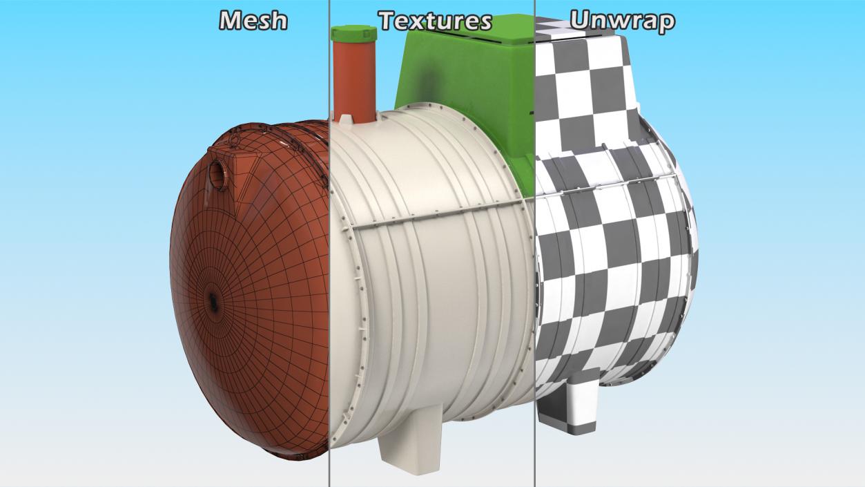 3D Tricel Novo Wastewater Treatment Plant model