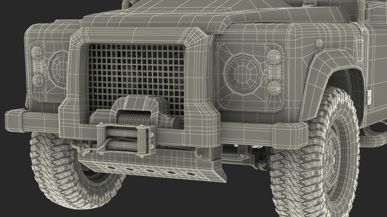 3D Dirty Off Road Car model