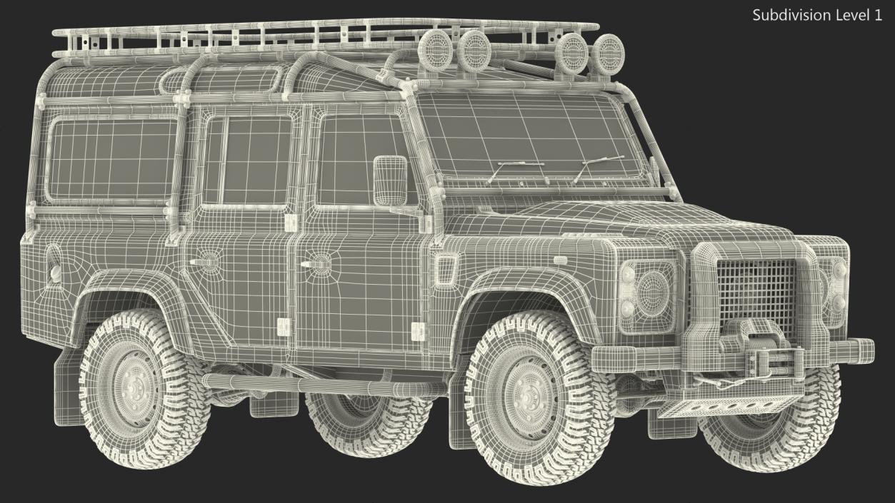 3D Dirty Off Road Car model