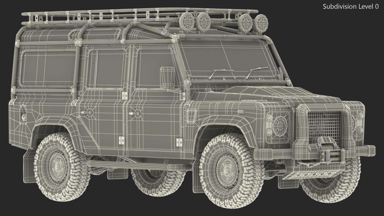 3D Dirty Off Road Car model