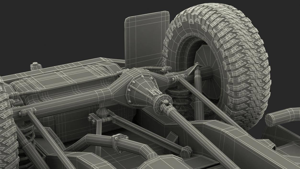 3D Dirty Off Road Car model