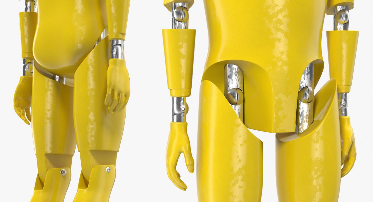 3D model Crash Test Dummy Standing Pose