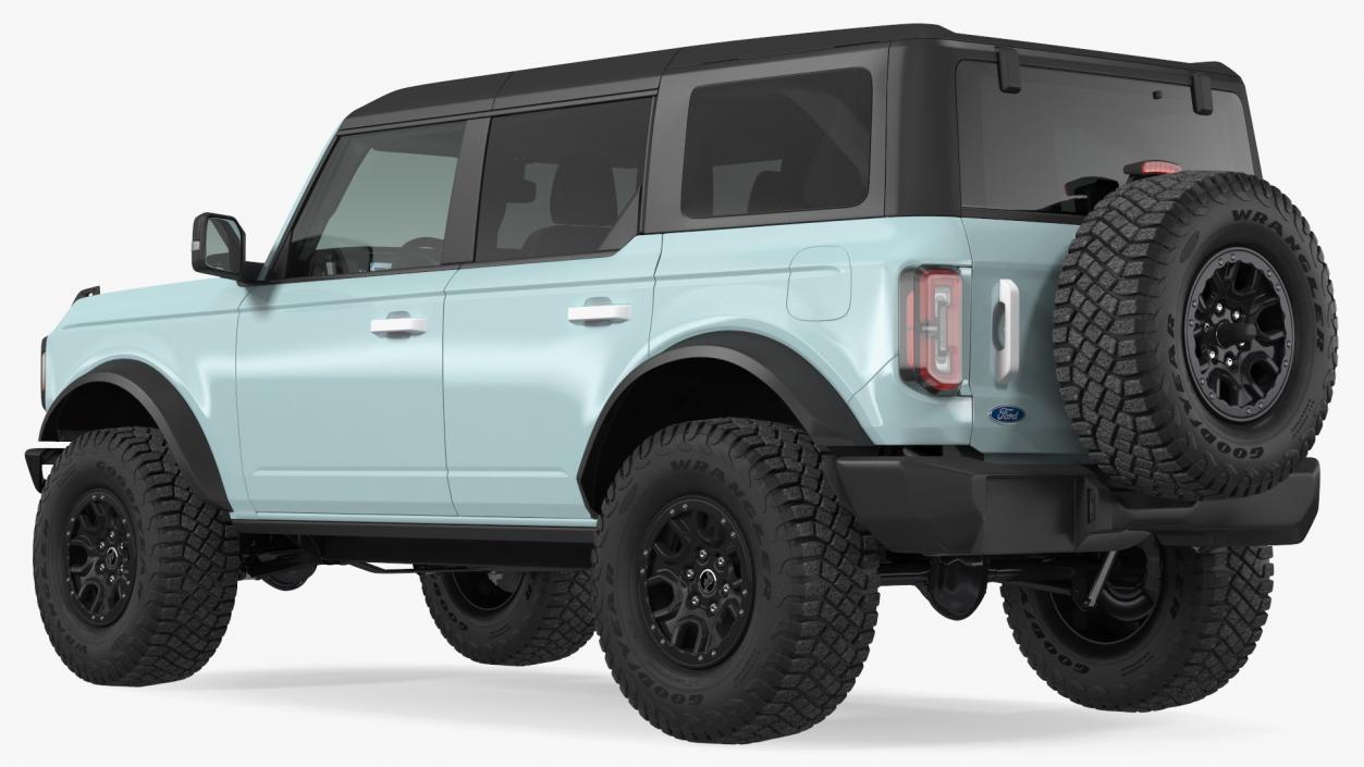 3D Ford Bronco 2021 Four Door Rigged model