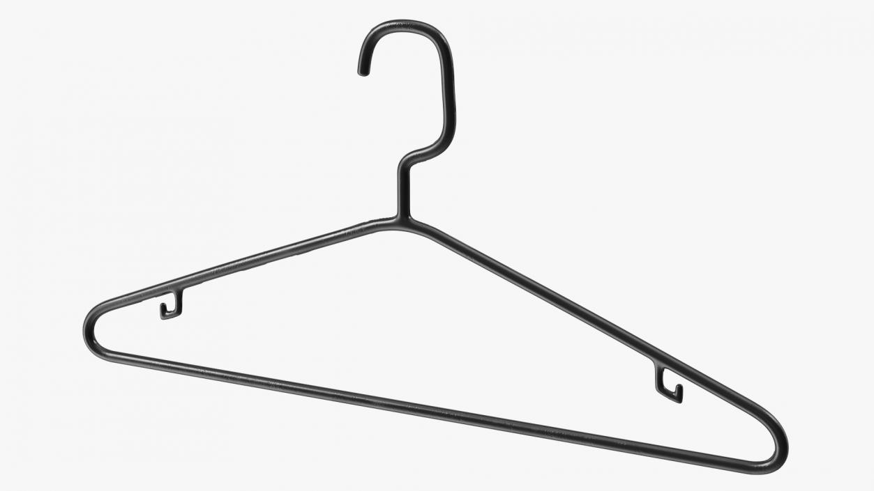 3D Black Plastic Tubular Hanger model