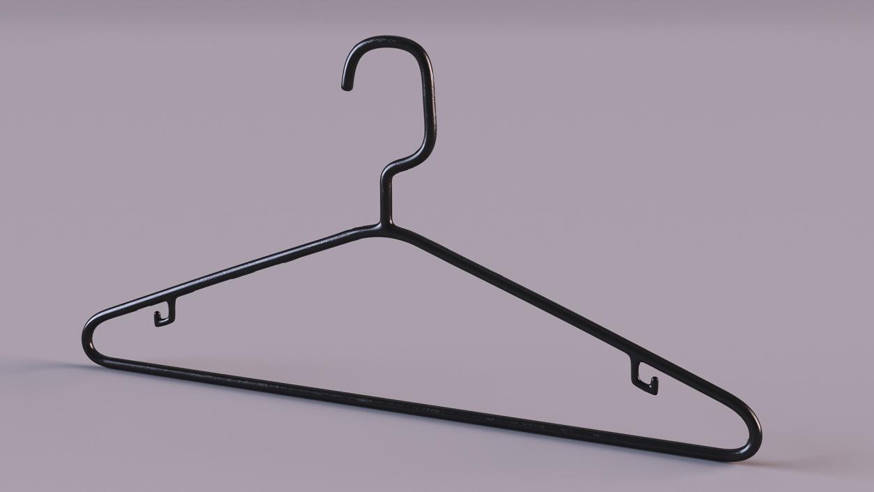 3D Black Plastic Tubular Hanger model