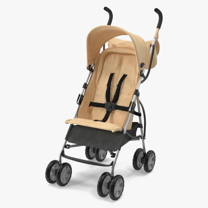 3D Lightweight Baby Stroller Beige