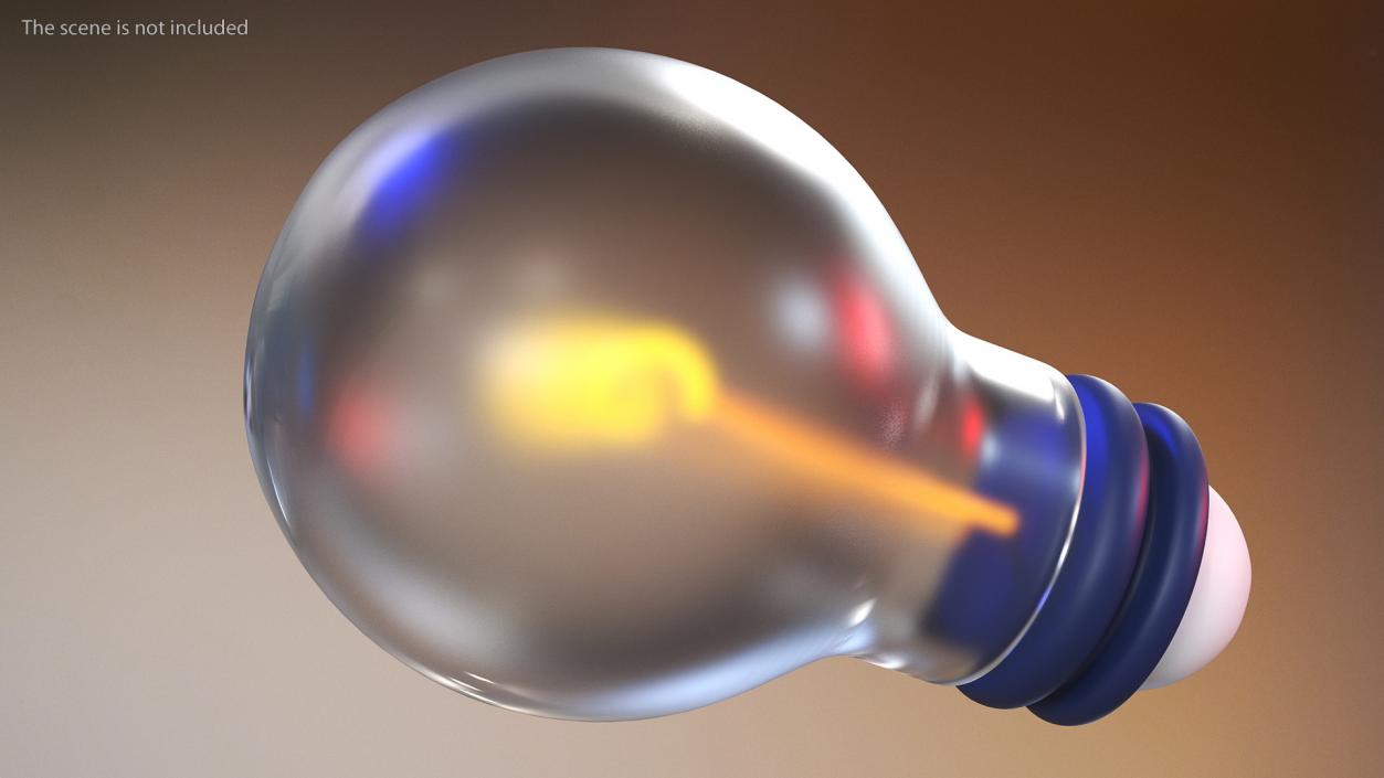 Idea Light Bulb Stylized Icon 3D model