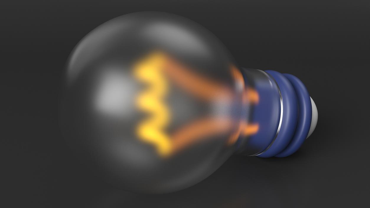 Idea Light Bulb Stylized Icon 3D model