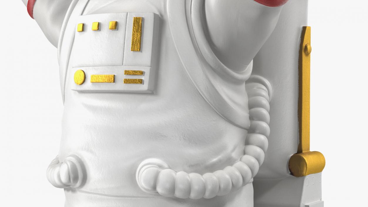 3D model Astronaut Toy Character White Happy Pose